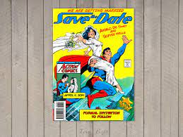 Comic Book Wedding Invitation Superman Save The Date Digital File Comic Book Wedding Book Wedding Invitations Wedding Book