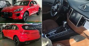 zotye brushes off porsche will debut sr8 macan copy at china auto show carscoops porsche chinese car new cars