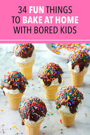 34 Fun Things To Bake At Home With Bored Kids Baking Vegan Breakfast Recipes Easy Food