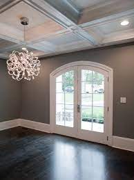 Ebony Stained Oak Floors Home Grey Walls White Trim Grey Walls