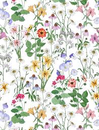Summer Floral Wallpaper Vintage Flowers Wallpaper Flower Background Wallpaper Floral Wallpaper