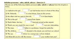 His wife's got a shop which sells all kinds of bags. Relative Pronouns Exercises Pdf Google Drive