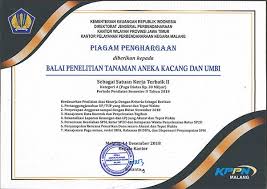Dan jika ada keperluan anda mungkin anda diminta. Prestasi Dan Penghargaan Balitkabi
