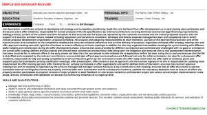 bid manager job letter & resume template