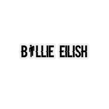 Billie Eilish Logo Wallpaper Black And White Billie Eilish Decal Stickers For Women Love Billie Eilish In 2020 Billie Eilish Billie Black And White Stickers