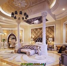 غرف نوم قصور فخمة ملكية و فلل