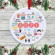 Class Of 2021 Christmas Ornaments 2021 Christmas Ornament Christmas Tree Ornaments Pandemic Christmas Ornaments Christmas Decorations Pendant Tradition Home Decor Creative Gift For Family 5 Pcs Walmart Com