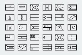 Plus, it's an easy way to celebrate each season or special holidays. Simplified Outline World Flags World Map Coloring Page Flags Of The World Custom Icons