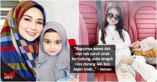 No wonder kecik2 dah masuk iklan tv. Bergaya Puas2 Sikit Tahun Lagi Pakai Tudung Wawa Zainal Mahu Didik Anak Tutup Aurat