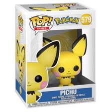 Funko pop llavero fortnite black knight presentado en una caja con ventana medida: Funko Pop Pokemon Flocked Pichu 2020 Wondrous Exclusive Figure Breakaway Sports Cards