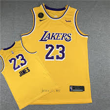 S p o n s o r e d. 2020 2021 New Nba Los Angeles Lakers Lebron James 23 Round Neck Yellow Regular Season Basketball Jerseys Jersey With Kb Commemorative Mark Shopee Malaysia