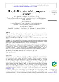 W celu świadczenia usług na najwyższym poziomie stosujemy pliki cookies. Pdf Hospitality Internship Program Insights