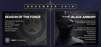 Forges were brand new near . Destiny 2 Black Armory Launches December 4 Full Particulars Coming Quickly