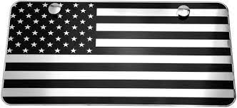 Check spelling or type a new query. Amazon Com Lfparts Usa American Black Chrome Flag Embossed Stamped Metal License Plate 2 Hole 12 X6 Black Chrome Automotive