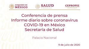 Great place to work, helping improving life trought a health insurance of public coverage. Informe Diario Sobre Coronavirus Covid 19 En Mexico Secretaria De Salud Jueves 9 De Julio 2020 Youtube