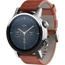 Motorola moto 360 (3rd gen) has 1.2 inch (3.05 cm) oled display display for apps and other functions of the smartwatch. Moto 360 Moto 360 Smartwatch With Wear Os M360fs19 Ss B H Photo