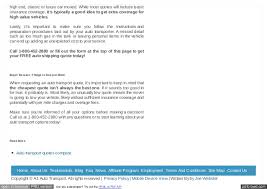 Go on the different shipping companies platform. Free Car Shipping Quotes From A 1 Auto Transport