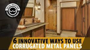 Here is an easy way to make your own itchen island with a available at home depot or lumber yard. 6 Alternate Uses Of Corrugated Metal Fence Ceiling Bar Wainscoting Kitchen Island Wall Youtube