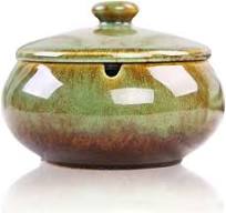 Amazon.com: Lependor Ceramic Ashtray with Lids, Windproof ...