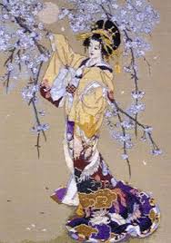 Over 19,000 patterns & kits. Yoi Geisha With Blossom Cross Stitch Kit By Maia Cross Stitch Art Japanese Embroidery Cross Stitch