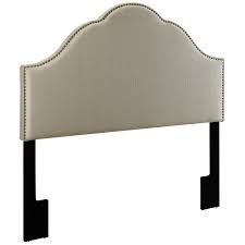 The upholstered headboard with beige fabric features a delicate camelback silhouette with antique better homes and gardens grayson linen headboard with nailheads, multiple colors, multiple sizes. Upholstered Full Queen Camelback Headboard Overstock 31508261 Silver