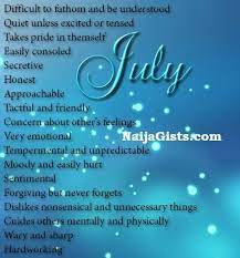 Amazing Facts About July Born Babies Ladies Men Negative Traits Personality 10 Things To In 2021 Self Birthday Quotes Birth Month Personality Birth Month Quotes