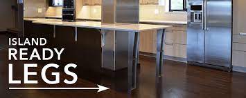 Round island legs 35 1/2. Island Ready Legs Metal Kitchen Countertop Support Legs Federal Brace