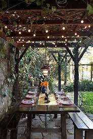 Dining outside is enjoyed the most by people when the weather is beautiful. 24 Jaw Dropping Beautiful Yard And Patio String Lighting Ideas For A Small Heaven