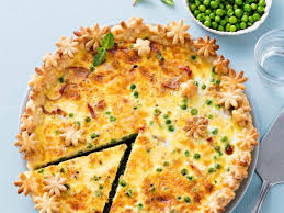 Quiche Fleurie Aux Petits Pois Et Bacon Recettes Recette Recettes De Cuisine Quiche Recette Quiche