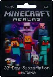 gift card minecraft realms on line