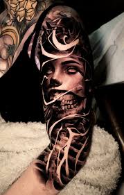 3D impact and multiple layers in the dark tattoos of Mr. Nobody