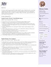 It is suitable for educators in preschool, elementary school, middle school, high school, college professors, and even principals. Middle School Teacher Resume Example Writing Tips For 2021