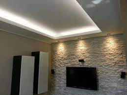 Creativo Controsoffitto Cartongesso Soggiorno Soggiorno Controsoffitto Illuminazione Controsoffitto Illuminazione Cartongesso