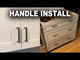 Install Cabinet Door And Drawer Handles