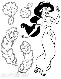 Download this running horse printable to entertain your child. Aladdin Coloring Book Page