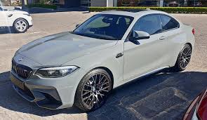 Bmw M2 Competition Wrapped In What Looks Like Nardo Grey Spotted In Fourways By Chris13hirson Hit Or Miss Exoticspotsa Zero2turbo Bmw Nardo Grey Bmw M2