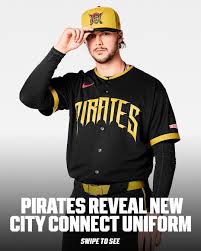 The Pittsburgh Pirates have dropped their new City Connect uniforms 🏴‍☠️  Diving back into the golden age of Piracy dating back to the 1600s, the  black and true gold color inspiration with