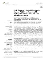 Gorbatiy is also one of the few urologists in south florida offering penile. Pdf High Glucose Induced Changes In Human Vec Phenotype In A 3d Hydrogel Derived From Cell Free Native Aortic Root