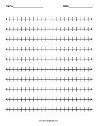 The blank number line worksheet maker will create up to 12 number lines each page that are customized to your specifications. Blank Number Line Template 350 Tim S Printables