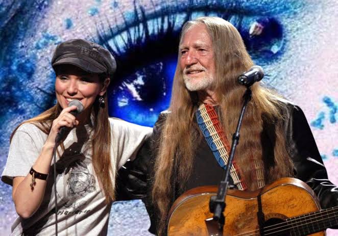 Willie Nelson and Shania Twain - Blue Eyes Crying In The Rain