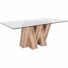 Glass tabletop is one of the best ways to protect your wooden table. Glass Top Dining Table F7962t 2b Afw Com