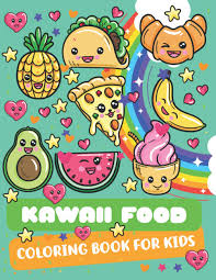 Make a fun coloring book out of family photos wi. Kawaii Food Coloring Book For Kids Kawaii Japanese Style Coloring Book Easy Coloring Pages For Adult Beginners Teens Easy Coloring Pages For Toddler Adult Women Sweet Kawaii Food For All Ages