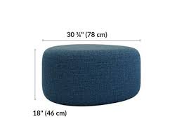 He stands about 18 inches tall. Small Ottoman Soft Seating Vari