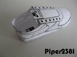 Piper2381 Nike Air Force 1 Papercraft Paper Shoes Nike Air Force Paper Toys