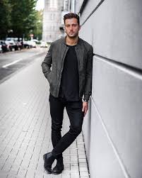 Nice Style By Raretrio Trajes De Chaqueta De Cuero Estilos De Moda Masculina Ropa De Hombre