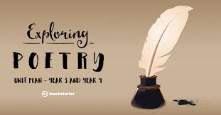 Exploring Poetry Year 3 And Year 4 Unit Plan Unit Plan Teach Starter