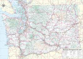 Washington State Map With Towns Large Detailed Tourist Map Of Washington With Cities And Towns
