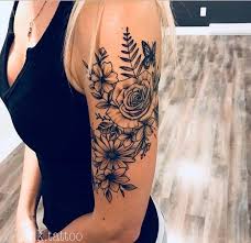 Frisuren Fur Damen Frisuren Stil Haar Kurze Und Lange Frisuren Tattoo Arm Frau Blumen Blumen Tattoo Ideen Blumen Tattoo Oberarm