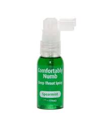 Comfortably Numb Spearmint Flavored Deep Throat Spray 1 Oz Spencer S