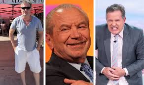 Piers Morgan mocked by Lord Alan Sugar over his 'toothpick leg' as the pair  reignite feud
